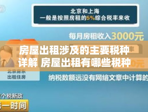 房屋出租涉及的主要税种详解 房屋出租有哪些税种类型