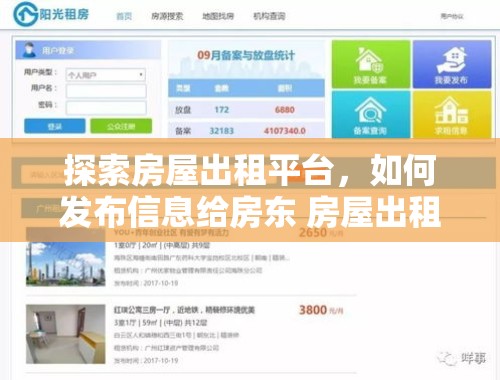 探索房屋出租平台，如何发布信息给房东 房屋出租有哪些平台可以发布信息给房东的