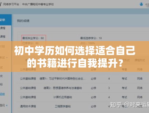 初中学历如何选择适合自己的书籍进行自我提升？