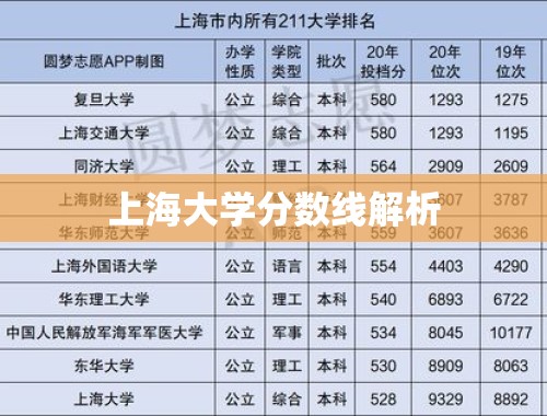 上海大学分数线解析